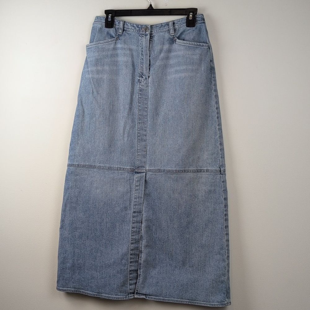 J. Jill Long Denim Maxi Skirt